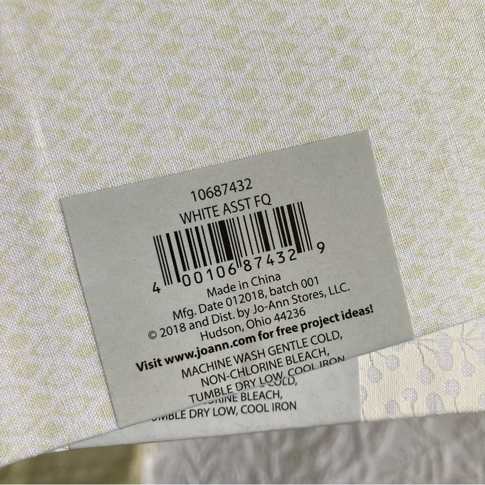 Fabric lot Quilting bundle warm earth tone, white cream blenders 100% cotton
